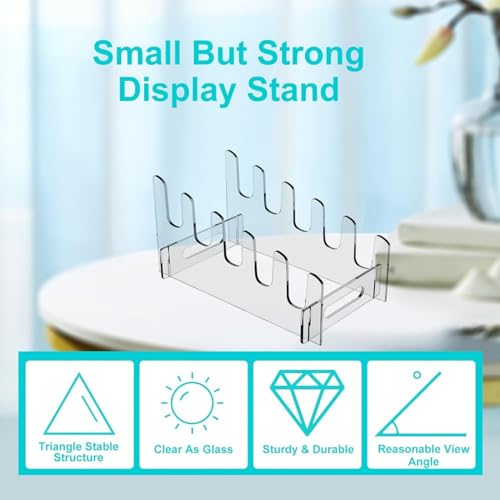 Shurhome Versatile Acrylic Serving Platter Stand Platter Storage Display Shelves Rack for Weddings and Banquets