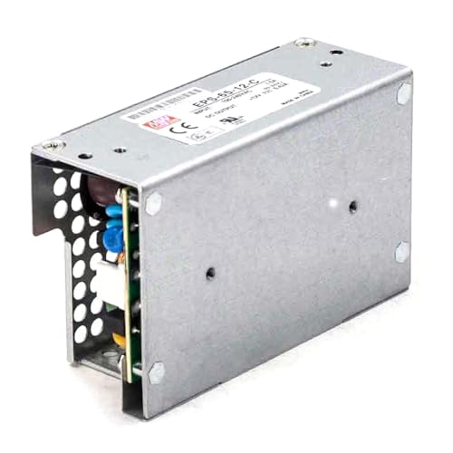 TorqCali EPS-65-12-C 65W Single Output Switching Power Supply 12V 5.42A, 86% Efficiency, Universal AC Input, for Automation, Test & Measurement, and Industrial Applications