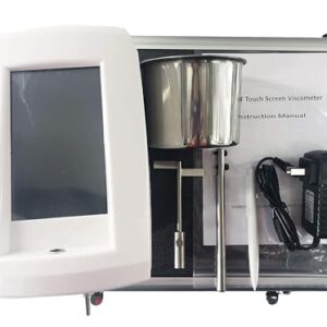 VTSYIQI Stormer Viscosity Tester Touch Screen Rotational Viscometer Automatic Viscometer with Range 40.2KU to 141.0KU Accuracy ±1% for Ink Viscosity Test KU CP G ℃ Value Display