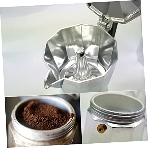 COLLBATH Espresso Maker Coffee Maker Stainless Tea Kettle Coffee Machines Espresso Coffee Maker Coffee Espresso Stovetop Mocha Maker Espresso Concentrate Espresso Pot Stovetop Silver