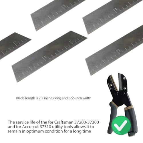 Superior 10Pack 2.5" Replace Blade Replacement for both Accu-cut 37310 and Handi-Cut 37300, 37200