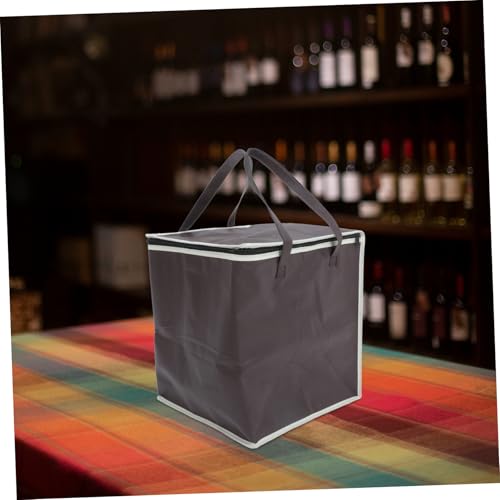 BUGUUYO Crock Insulated Bag Bags Insulated Shopping Bag Picnic Insulated Bag Insulated Freezer Bag Catering Bag Grocery Tote Pizza Carrier Bag Insulated Tote Bag Pizza Bag Cloth Coffee