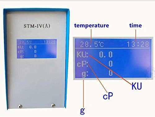 VTSYIQI Stormer Viscosity Meter Stormer Rotational Viscometers with ASTM D562 Standards Range 40.2 to 141.0KU Accuracy 2.00% Temperature Value Ku Value g Value CP Value Time Value