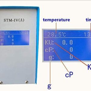 VTSYIQI Stormer Viscometer Digital Rotary Viscometer Tester with Accuracy 2.00% Range 40.2 to 141.0KU Temperature Ku g CP Time Value for Paints Coatings Inks ASTM D562 Standard