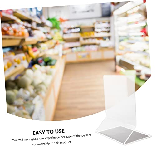 KITANDOVE 2pcs Product Sorting Divider Bookcase Dividers Snacks Dividers Goods Classification Boards Shelf Dividers for Supermarkets Supermarket Supply Classification Plates Clear Plastic