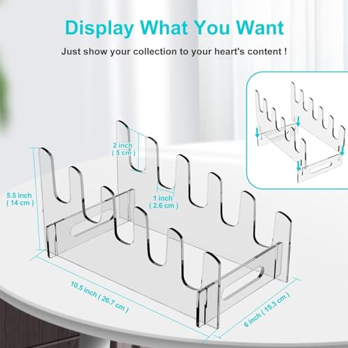 Shurhome Versatile Acrylic Serving Platter Stand Platter Storage Display Shelves Rack for Weddings and Banquets