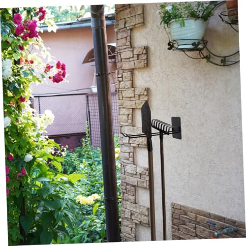 POPETPOP Garden Tool Rack Mop Rack Tool Holder Wall Mount Wall Eater Hanger Garage Wall Organizer Ladder Hooks Broom Hanger Garden Power Tool Hooks Wall Grass Trimmer Organizer