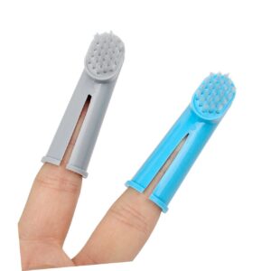 BUGUUYO 4 Set Pet Finger Toothbrush Dog Cat Finger Dog Finger Toothbrush Finger Brush for Dogs Toothbrushes Dog Teeth Scraper Pet Oral Brush Pet Finger Brush Puppy Finger Brush