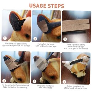 BUGUUYO 4 Sets Dog Ear Erector Puppy Ear Stand up Puppy Fixed Support Dog Ear Posting Greyhound Pet Sticker Puppy Ear Positing Kit Dog Ear Forms Ear Cleaner Dog Ear Stand Support Plastic