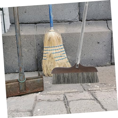 Electric Broom Dusting Brush Push Broom Outdoor Floor Scraper Long Handle Heavy Duty Stable Broom Garden Broom Kitchen Hair Cleaning Broom Cleaning Brush Long Handle Broom Wooden HOMOCONO