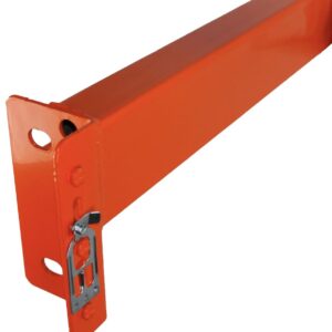 OCMH Inc - 4 ft. Pallet Rack Beam (Set of 2) - 4” H x 48” L - 6500 lb Capacity - Teardrop Style