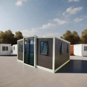 Wholesale China Portable Detachable Luxury Folding Container House Black Mobile Prefab Luxury Home Made of Sandwich Panel