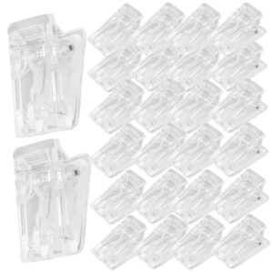 cabilock 50pcs self-adhesive small clip clear shower liner clear hangers self adhesive clip sticker clips for hanging spring clip flag clips shower curtain clips badge holders clip abs