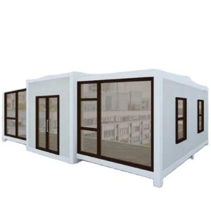 extended foldable prefab container homes/40ft folding living container/expandable cabin foldable container house to live in