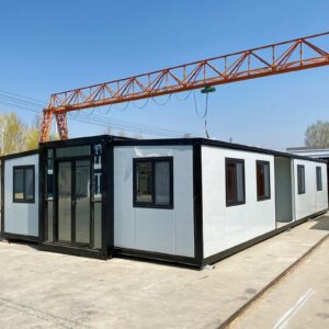 Quick Installation 20ft 40ft Folding Prefab Container Houses Foldable Container Prefab Homes Site Office Prefab Container Homes