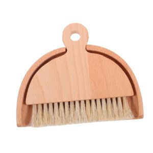 tokidny 1 set dustpan brush crevice cleaning tools brush dustpan window gaps broom mini hand broom and dustpan mustache hand broom cat litter cleaning broom keyboard broom car white wooden