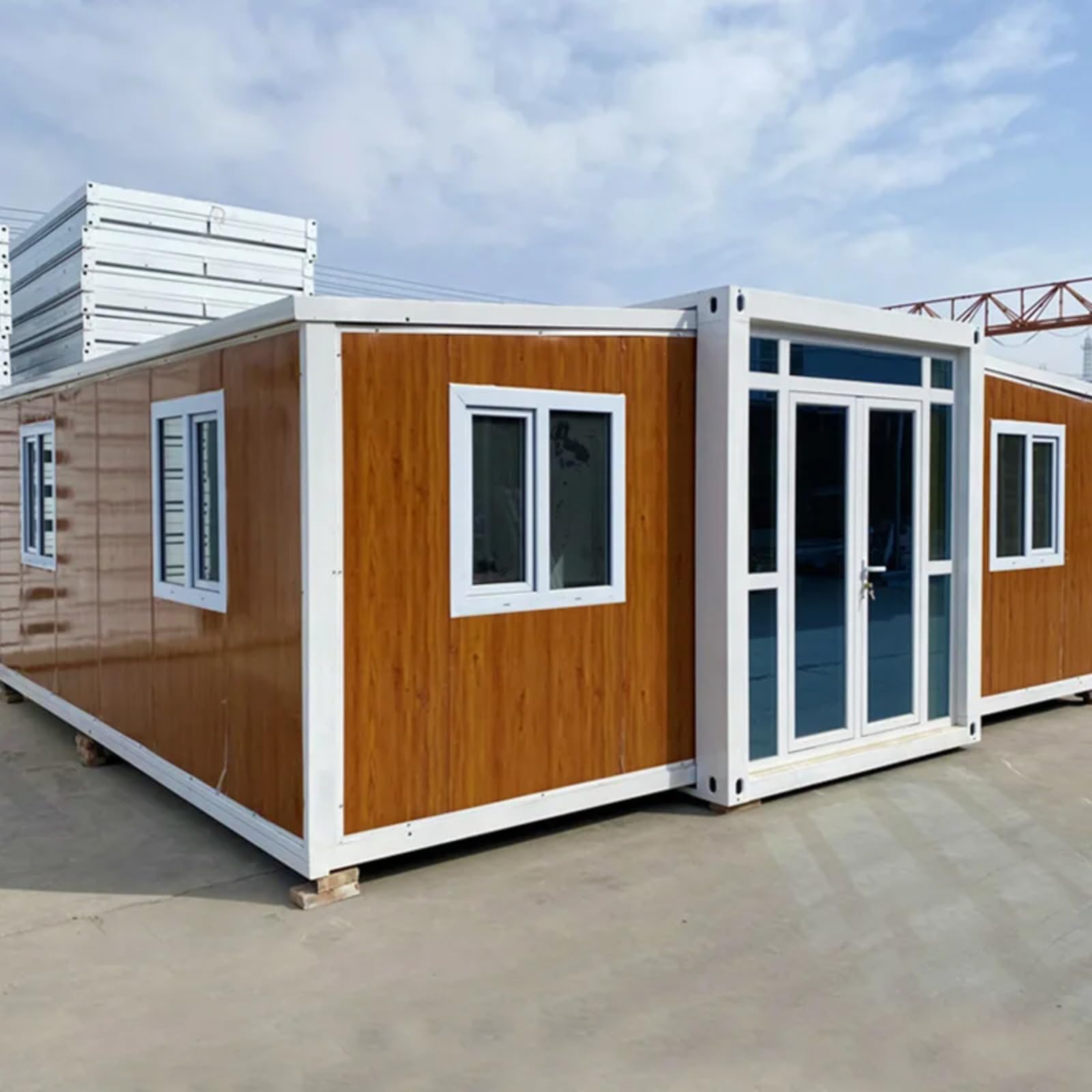 Quick Installation 20ft 40ft Folding Prefab Container Houses Foldable Container Prefab Homes Site Office Prefab Container Homes