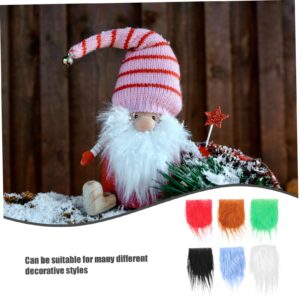 1 Set DIY Beard Dwarf Beard Fake Gnome Beards Gnome Beards for Crafting Gnome Dress up Artificial Beard Material Gnome Doll Making Materials Gnomes Bread and Bead Artificial Fur WHAMVOX