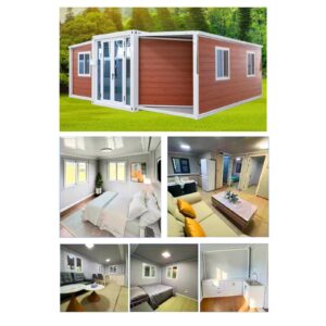 Luxury Proof 20ft 40ft Prefab Expandable Container House Steel Portable Prefabricated Villa 2 Bedroom with Bathroom