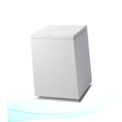 KOMBIUDA Waste Bin Trash Can with Lid Garbage Can Mini Dustbins White