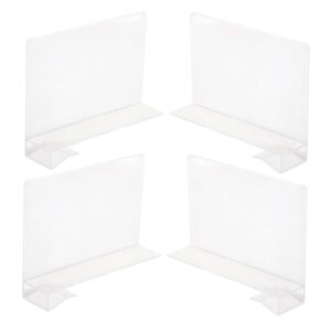 levemolo 4pcs partition plate closet shelf separators adjustable shelves shelving clothes divider book shelf dividers compartment storage partition closet divider clear shelf transparent pp