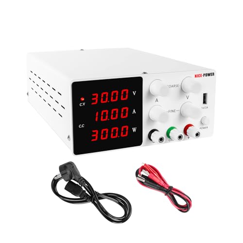 DC Switching Power Supply, SPS-W3010, 30V 10A Digital Variable Power Source for Laboratory Test