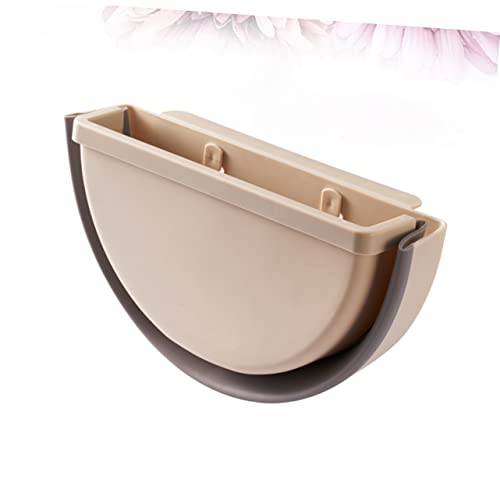 CAXUSD Storage Bin Compost Bin Wall Mounted Waste Bin Cupboard Garbage Holder Hanging Trash Container Storage Trash Bin Wall Mounted Folding Waste Bin Trash Cans Storage Basket