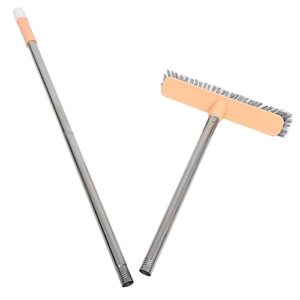 healeved 1pc cleaning floor brush deck grout brush household cleaner home carpet cleaner mop for floor hotel cleaning brush household cleaning brush cleaning scrubber broom brush mist nylon