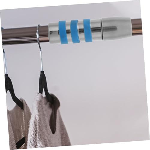 HOOTNEE Clothes Drying Fork Buckle Threaded Connector Broom Handle Threaded End Extension Pole Adapter Pole Adapter for Mop Handle Connector for Poles Connector for Handle Plastic Silver