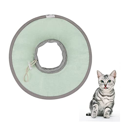 BESPORTBLE 1pc Pet Cat Collar Cat Elizabethan Collar Pet Protective Collar Elizabethan Cone Collar Puppy Dog Cone Pet Costuem Accesseories Dog Surgery Collar Pets Petg Green