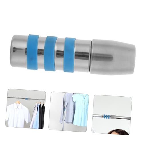 HOOTNEE Clothes Drying Fork Buckle Threaded Connector Broom Handle Threaded End Extension Pole Adapter Pole Adapter for Mop Handle Connector for Poles Connector for Handle Plastic Silver