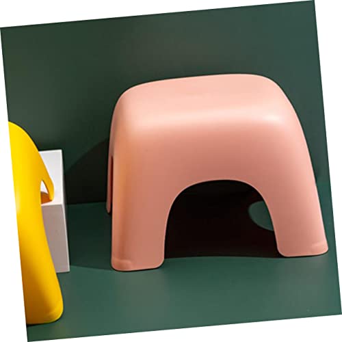 Garneck Plastic Stool Toilet Step Stool Children Stools Step Stool Childs Portable Squatting Stool Potty Step Stool Small Step Ladder Shoe Changing Stool Non Slip Footstool Pink