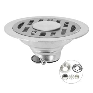 Stainless Steel Floor Drains Drainer Shower Strainer Cover Bathtub Ground Leakage Kitchen Bathroom Hardware Accessorie 1Pcs(Single (Long))