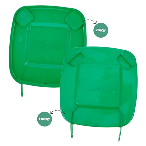 CHILDWEET Trash Can Lid Rubbish Bin Bins Cover for Waste Can Waste Bin Cover Round Trash Lid Garbage Can Lid Trash Bin Lid Heavy- Duty Garbage Lid Trash Can Replacement Cover Green Plastic