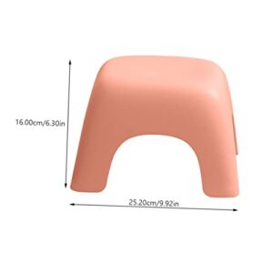 Garneck Plastic Stool Toilet Step Stool Children Stools Step Stool Childs Portable Squatting Stool Potty Step Stool Small Step Ladder Shoe Changing Stool Non Slip Footstool Pink