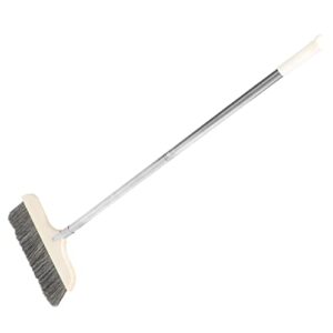 foytoki splicable broom trash cleaning telescopic broom floor cleaning broom soft broom stand up dustpan soft bristle broom garbage broom stick indoor broom brooms dust broom plastic