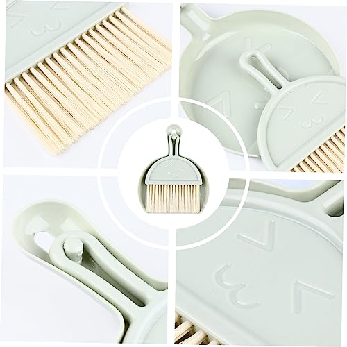 KOMBIUDA 3 Sets Desktop Fan Broom Mini Sweeper Multi Functional Cleaning Brush Sweeper Broom Table Crumb Brush Computer Keyboard Mini Broom Keyboard Cleaning Brush Mini Hand Broom Mini Desk