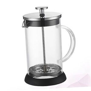 SHOWERORO 1pc Filter Teapot Manual Espresso Machines Manual Coffee Appliance Fashion Coffee Pot Stainless Tea Kettle Tea Strainer Coffee Maker Coffee Machine Heat Resistant Coffee Pot Black