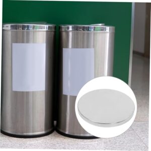 CHILDWEET Embedded Trash Can Lid Rubbish Bin Trash Can Lids Waste Bin Lid Round Counter Top Cover Countertop Cover Trash Grommets Garbage Bin Lid Trash Can Cover Silver Stainless Steel