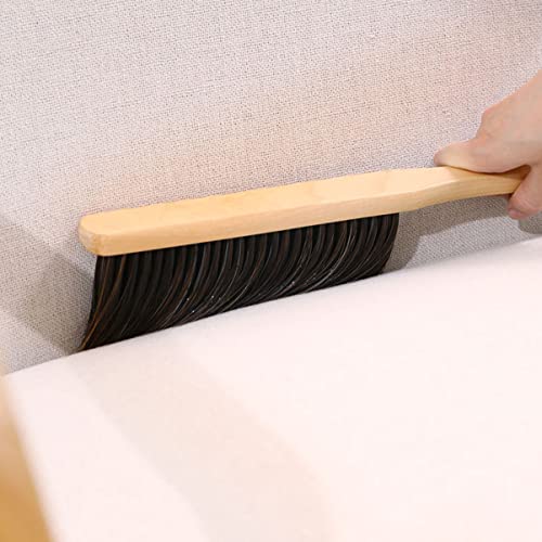 Outanaya Cleaning Brush Soft Bristle Broom Sofa Dusting Brush Bed Brush Hand Broom Desk Brush Stiff Brush Dish Brush with Soap Dispenser Baseboard Cleaner Tool Carpet Broom Lotus Tree Brown