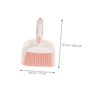 Garneck 1 Set Mini Broom Dustpan Tiny Dustpan Keyboard Broom Cat Litter Cleaning Broom Crevice Brush Detailing Brush Tabletop Small Broom Pets Dustpan Mini Hand Broom Animal Waste Broom Pp