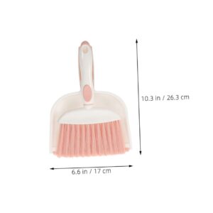 QUMIIRITY 1 Set Mini Broom Dustpan Animal Waste Broom Mini Broom and Dustpan Mini Broom Brush Tiny Counter Brush Desktop Trash Can Mini Hand Broom Pet Nest Cleaning Tool Keyboard Brush Pp