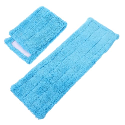 Outanaya 2pcs Mop Refill Mop Sponge Pad Alda Flat Mop and Bucket Floor Mops Commercial Mop Sanitary Napkin Moppe Floor Cleaning Tool Mop Head Cap Vassevirgin Blue