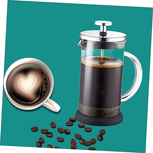 SHOWERORO 1pc Filter Teapot Manual Espresso Machines Manual Coffee Appliance Fashion Coffee Pot Stainless Tea Kettle Tea Strainer Coffee Maker Coffee Machine Heat Resistant Coffee Pot Black