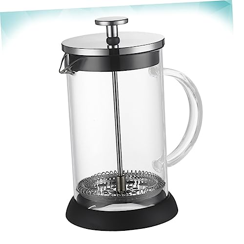 SHOWERORO 1pc Filter Teapot Manual Espresso Machines Manual Coffee Appliance Fashion Coffee Pot Stainless Tea Kettle Tea Strainer Coffee Maker Coffee Machine Heat Resistant Coffee Pot Black