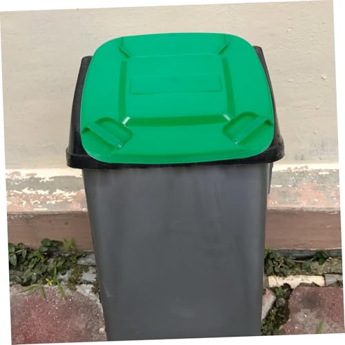 CHILDWEET Trash Can Lid Rubbish Bin Bins Cover for Waste Can Waste Bin Cover Round Trash Lid Garbage Can Lid Trash Bin Lid Heavy- Duty Garbage Lid Trash Can Replacement Cover Green Plastic