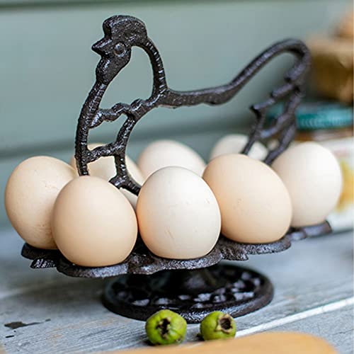 PASNMKvn Holder Dispenser Storage Rack Metal Storage Holder Display Rack for Kitchen Countertop 12 Eggs Holding Capacity