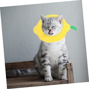 BUGUUYO Pet Collar Pet Dog Cat Cone Collar Cat Wound Stuffed Kitten Collar for Pet Kitten Collar Stuffed Puppy Pet Puppy Cone Pet Cone Yellow Plush