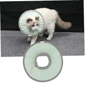 BESPORTBLE 1pc Pet Cat Collar Cat Elizabethan Collar Pet Protective Collar Elizabethan Cone Collar Puppy Dog Cone Pet Costuem Accesseories Dog Surgery Collar Pets Petg Green