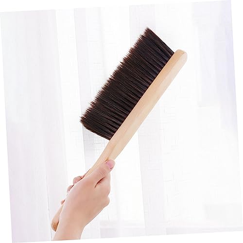 SEWOART Cleaning Brush Kitchen Brush Hair Dusting Brush Hand Broom Furniture Dust Sweeping Soft Brush Grout Cleaner for Tile Floors Baseboard Cleaner Tool with Handle Lotus Tree Brown